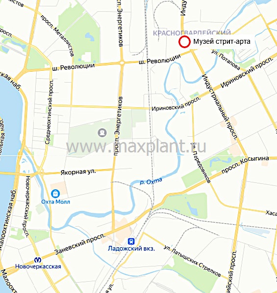 Музей стрит-арта на интерактивной карте Петербурга