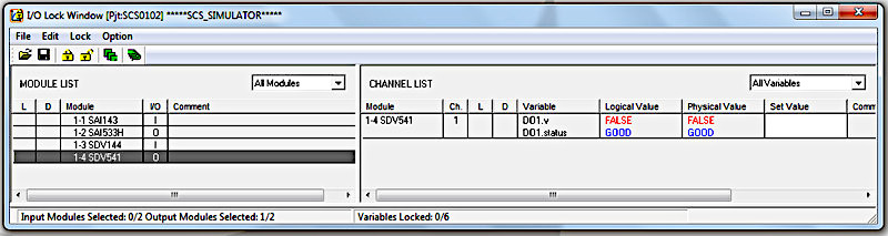 Рис. I/O Lock Window: слот 4 канал 1 разблокирован