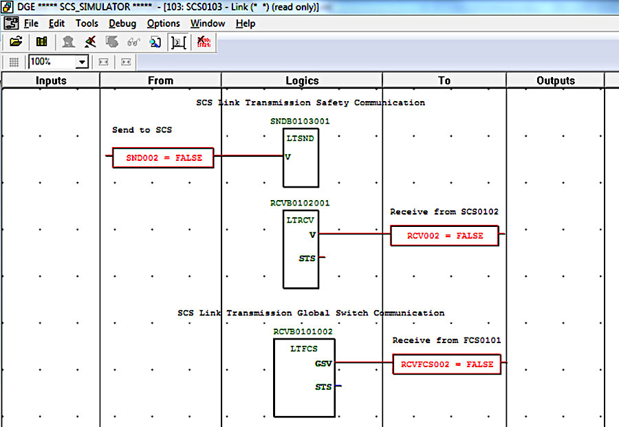 Рис. SCS0103 Link Debug