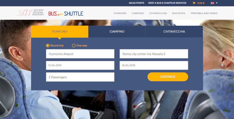 Покупка билетов онлайн на SIT Bus Shuttle